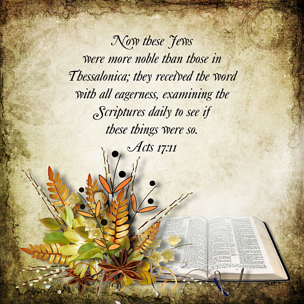 Examine the Scriptures