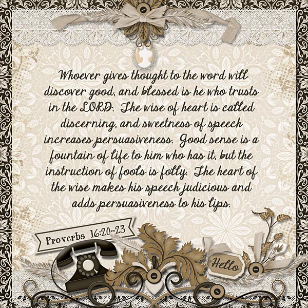 Sweetness of Speech