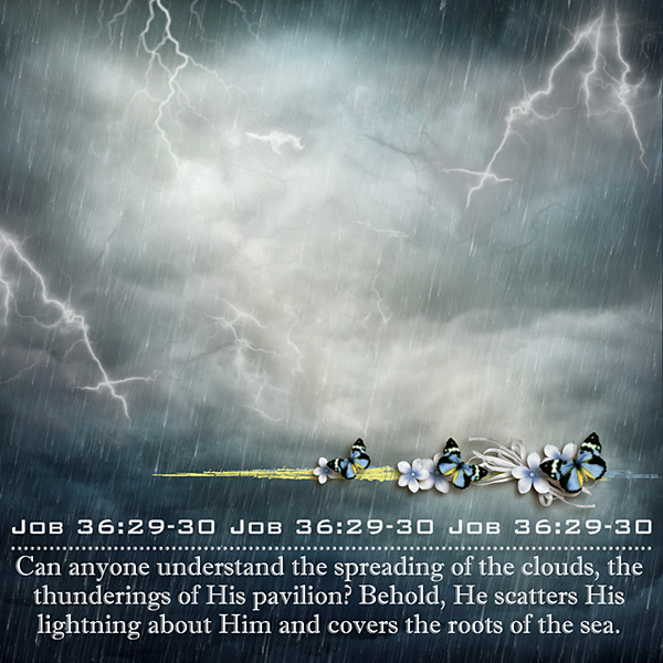 He Scatters His Lightning