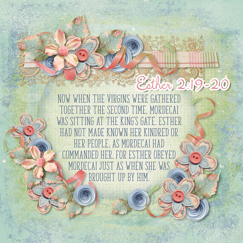 Esther Obeyed Mordecai